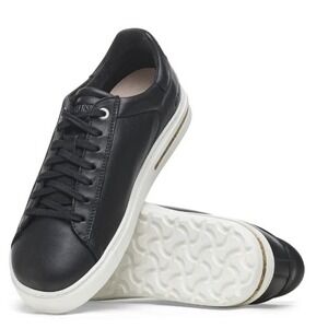 Birkenstock Size 39 (8-8.5) Bend Low Leather Lace Up Sneakers in Black